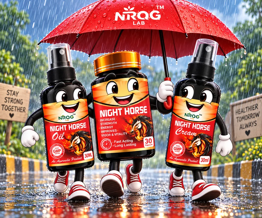 Night Horse capsule, oil and cream – Nirog Lab family of products