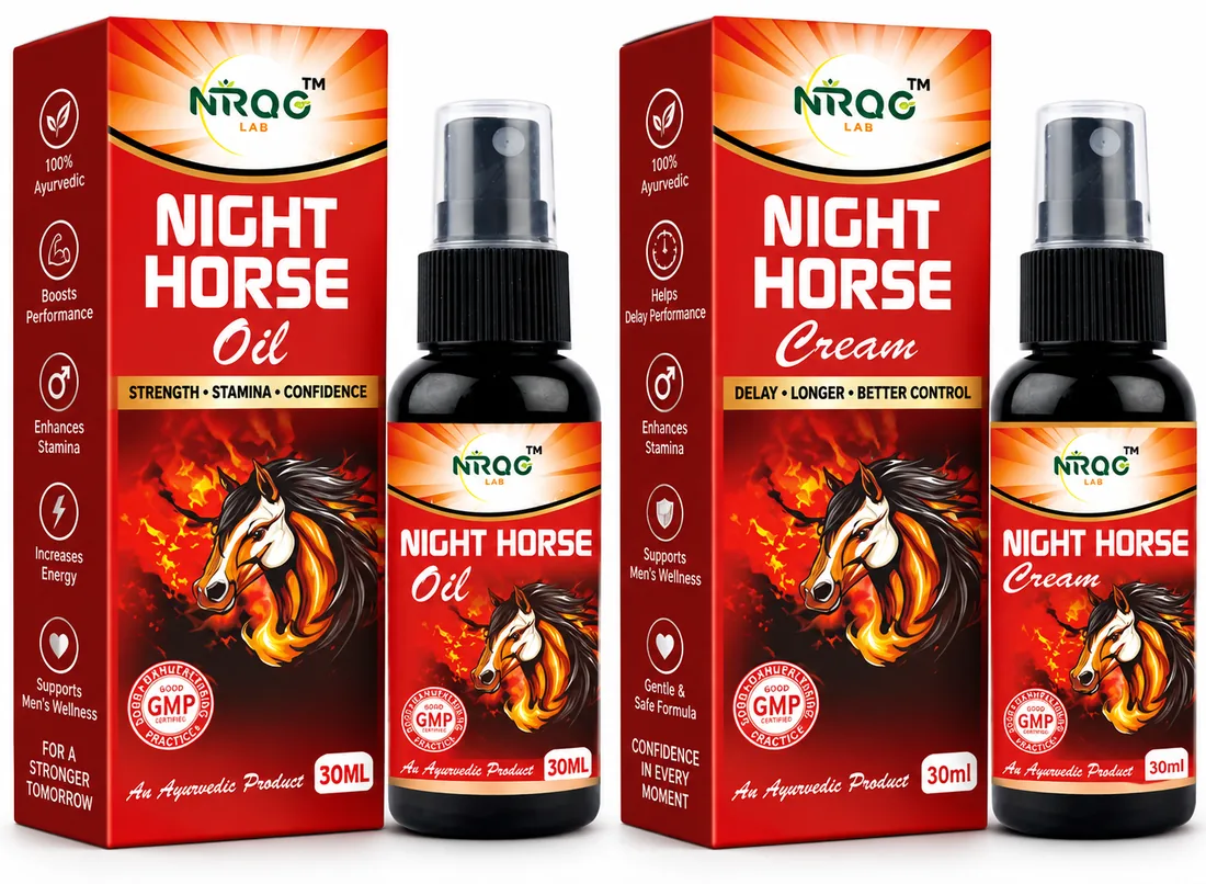 Night Horse Oil and Night Horse Cream 30ml ayurvedic products